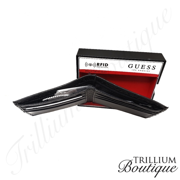 GUESS RFID Protection Black Wallet & Valet NWT - Picture 4 of 9